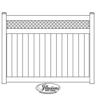 Privacy Fence with Small Diagonal Lattice