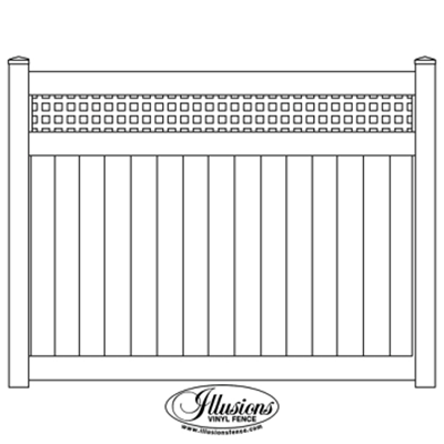 Privacy Fence with Square Lattice