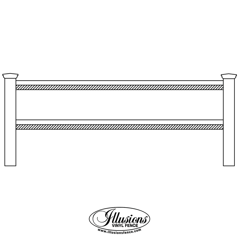 V406-4TR-Illusions-Vinyl-Contemporary-Stepped-Thru-Rail-Picket-Fence-with-Pointed-Picket-Caps