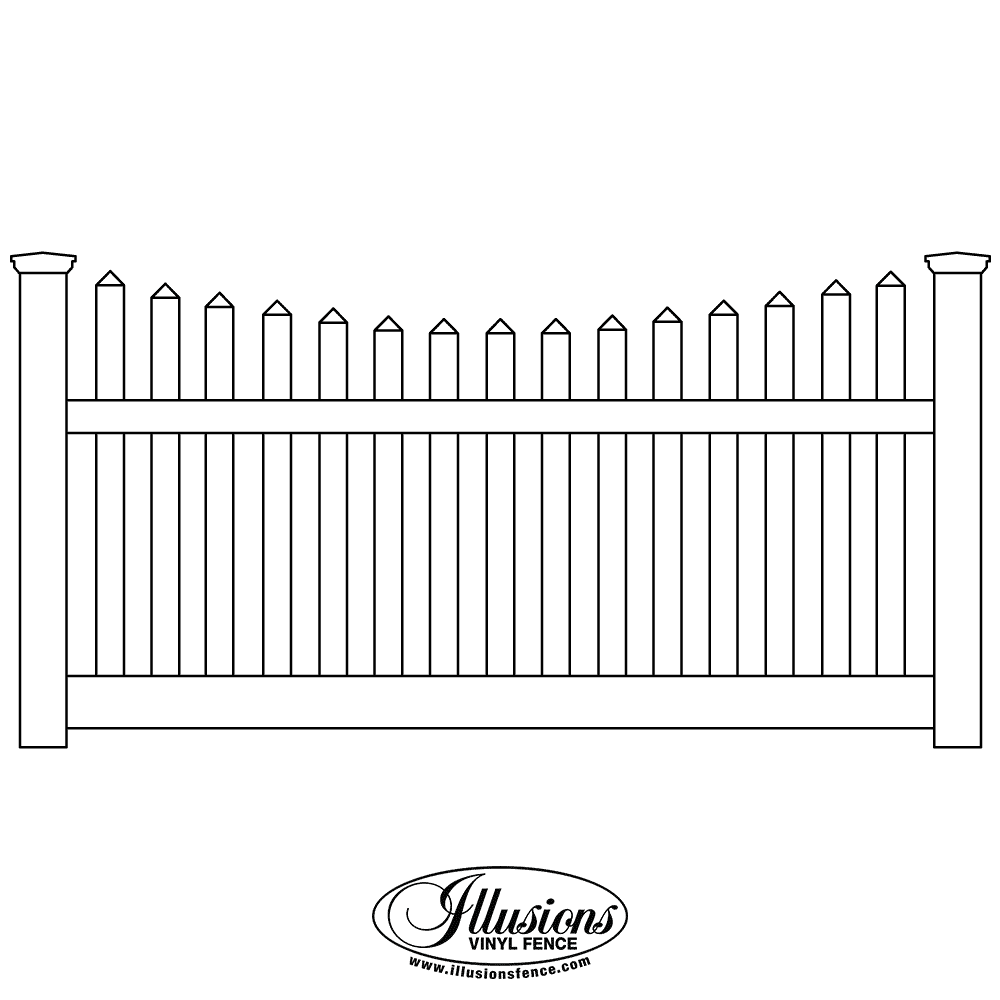 V402-4TR-Illusions-Vinyl-Contemporary-Scalloped-Thru-Rail-Picket-Fence-with-Pointed-Picket-Caps